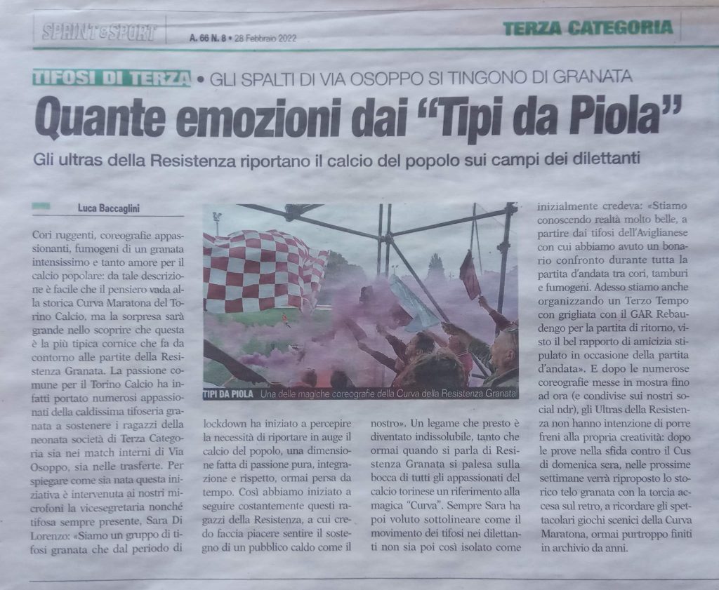 Quante emozioni dai “Tipi da Piola”